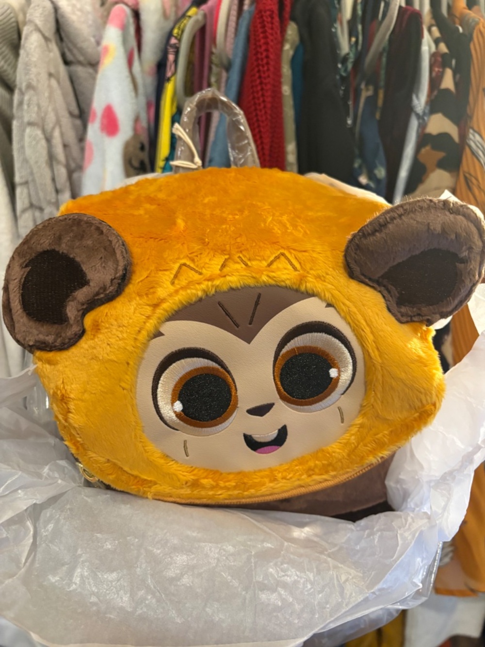 Loungefly | Star Wars | Plush Pocket Wicket Ewok | Mini Backpack - Picture 10 of 11